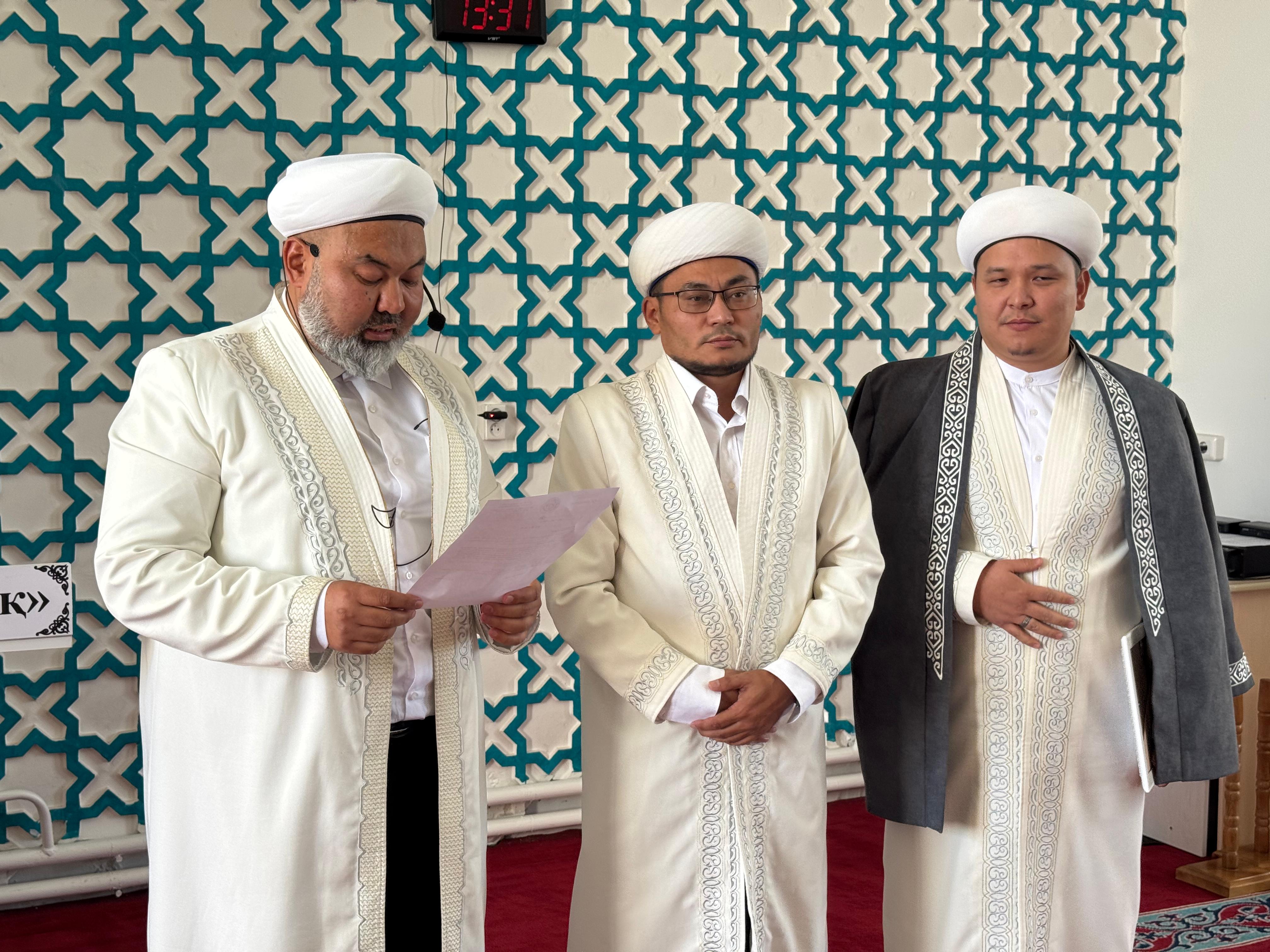 ҚАЛАЛЫҚ «УМАР ӘЛ-ФАРУҚ» МЕШІТІНЕ  ЖАҢА ИМАМ ТАҒАЙЫНДАЛДЫ