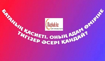 Батаның қасиеті. оның адам өміріне тигізер әсері қандай?